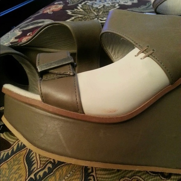 Diesel Brand Zoey Platform Wedge Sandals Sz 38 - Picture 4 of 6